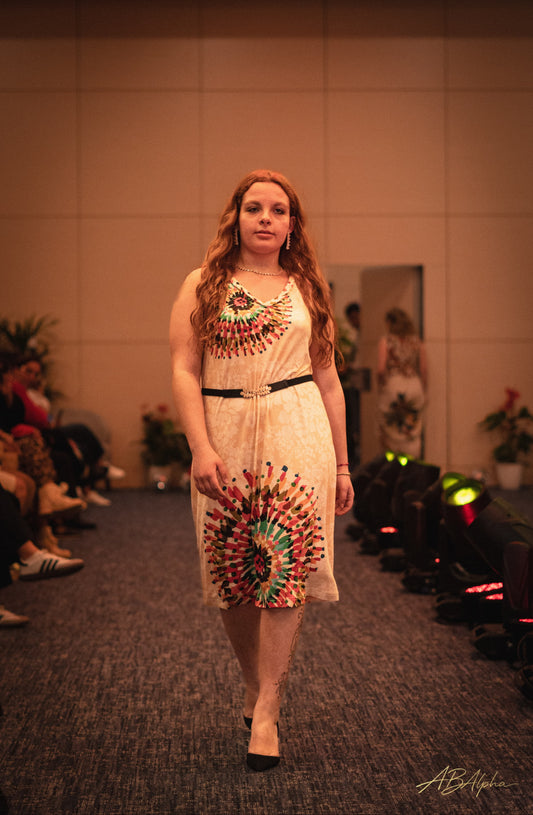 Vestido Tribal em Malha de Algodão | Peça Única