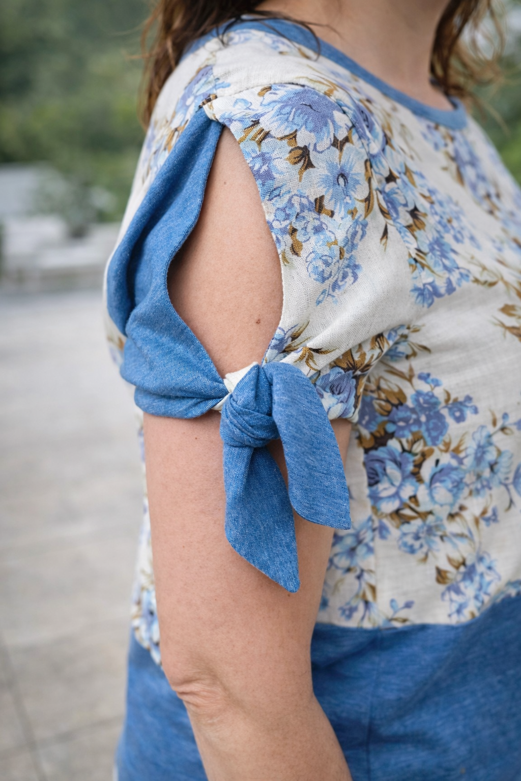 Conjunto Feminino Floral em Linho & Algodão | Isabella 🩵