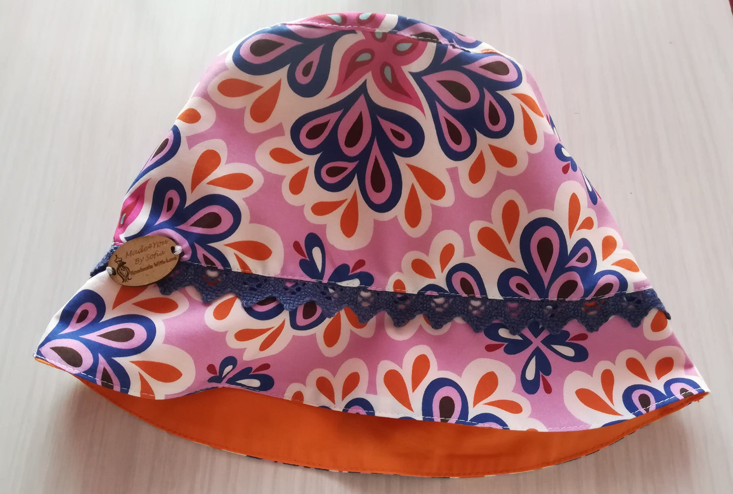 Chapéu Panamá Infantil "Alegria Floral" – Proteção Solar com Estilo e Conforto