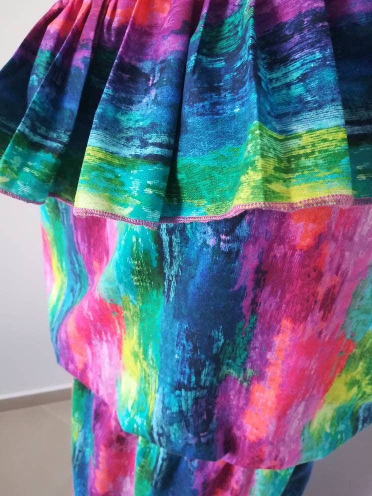 Vestido Comprido 100% algodão, estilo boémio