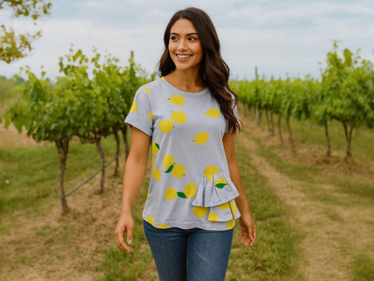 T-shirt feminina limão 🍋