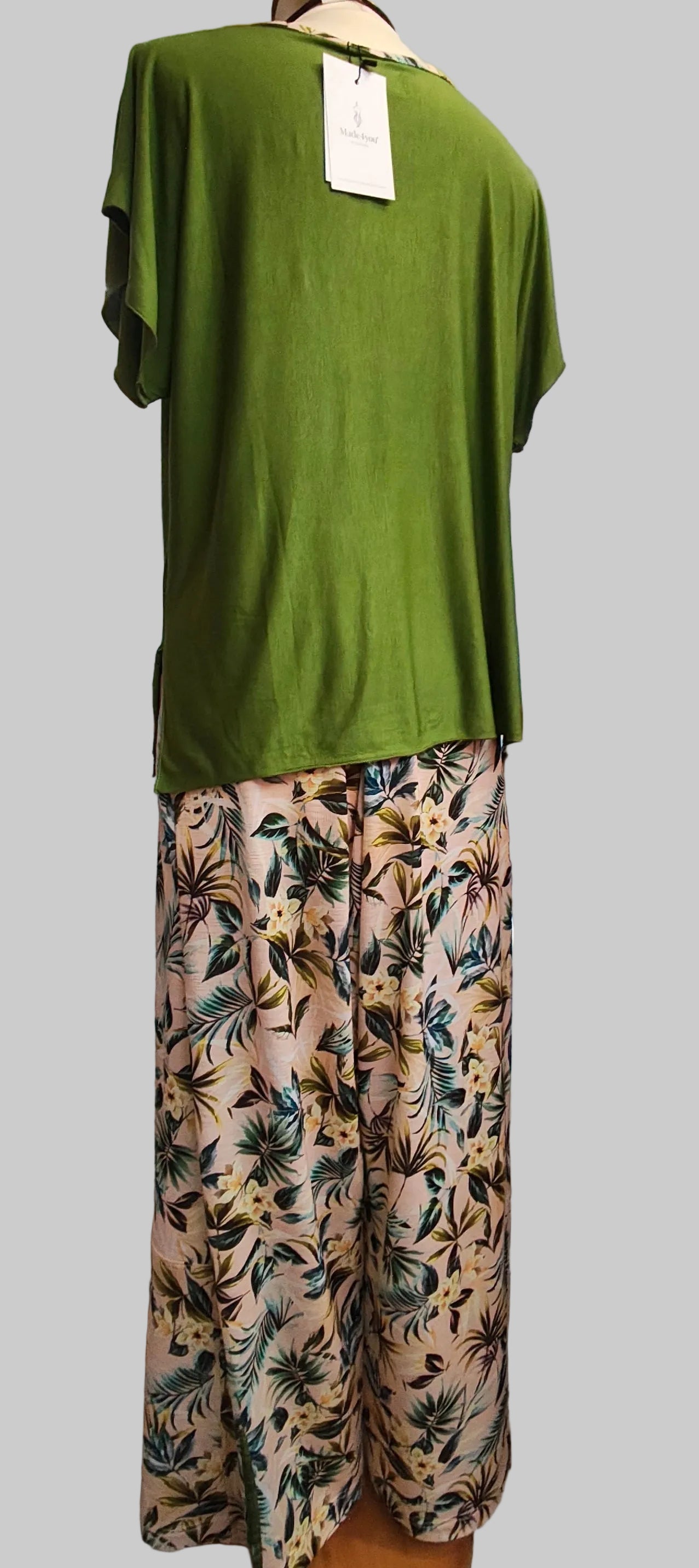 Conjunto Tropical Verde em Viscose | Edição Limitada 🌿