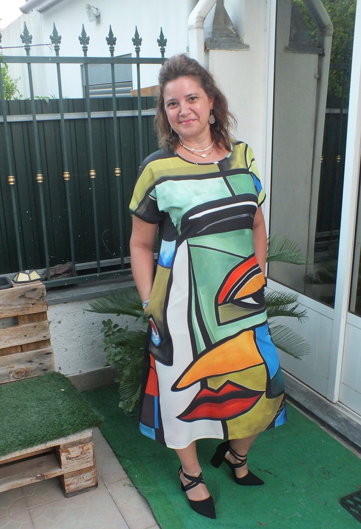 Vestido Artístico Laura - Peça Única