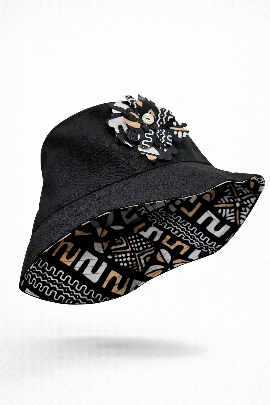 Chapéu Panamá Reversível em Capulana e Percal – Coleção Outono Inverno Made4you® | Reversible African Fabric Hat | Handmade in Portugal