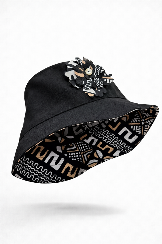 Chapéu Panamá Reversível em Capulana e Percal – Coleção Outono Inverno Made4you® | Reversible African Fabric Hat | Handmade in Portugal