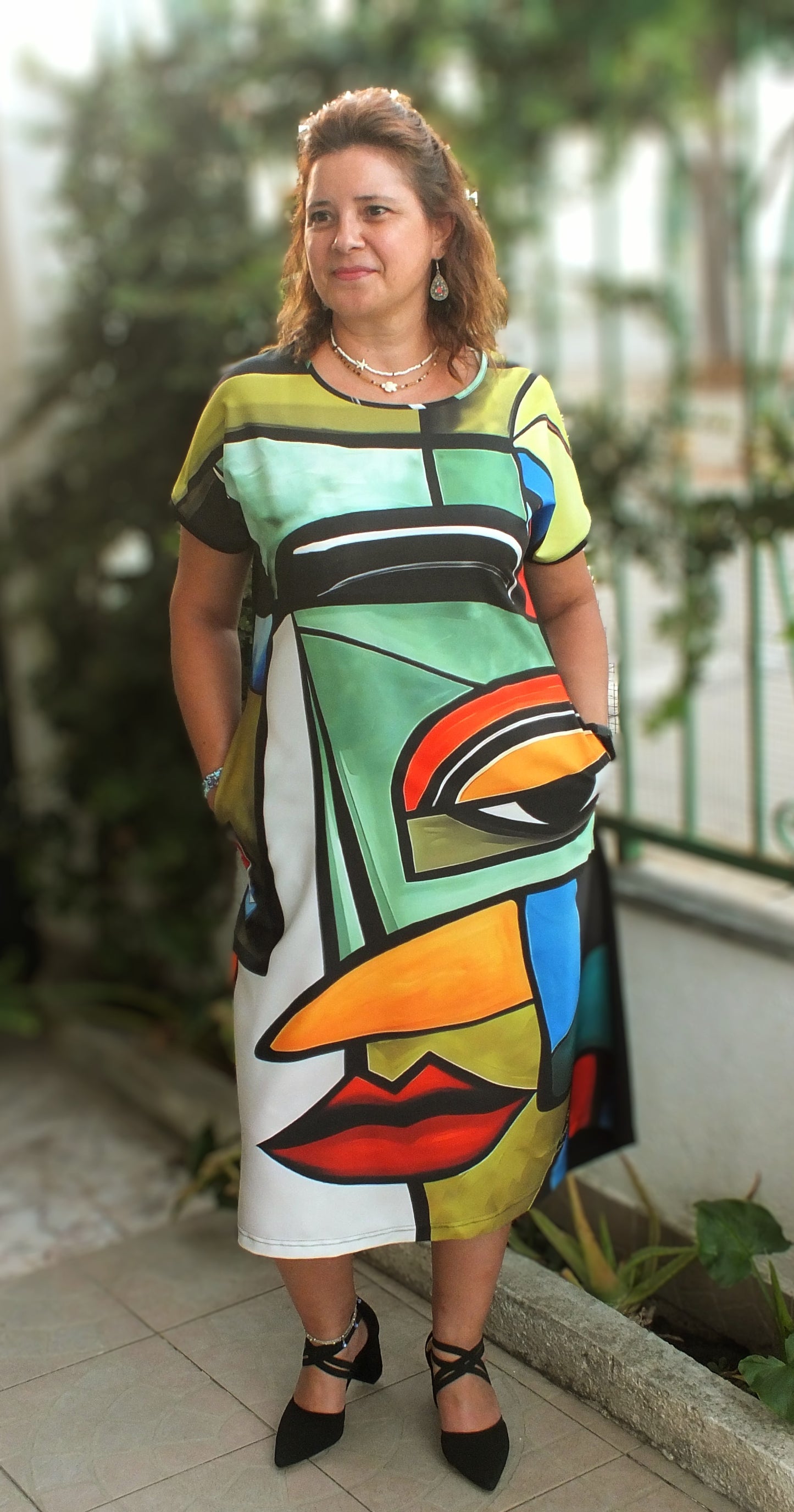 Vestido Artístico Laura - Peça Única