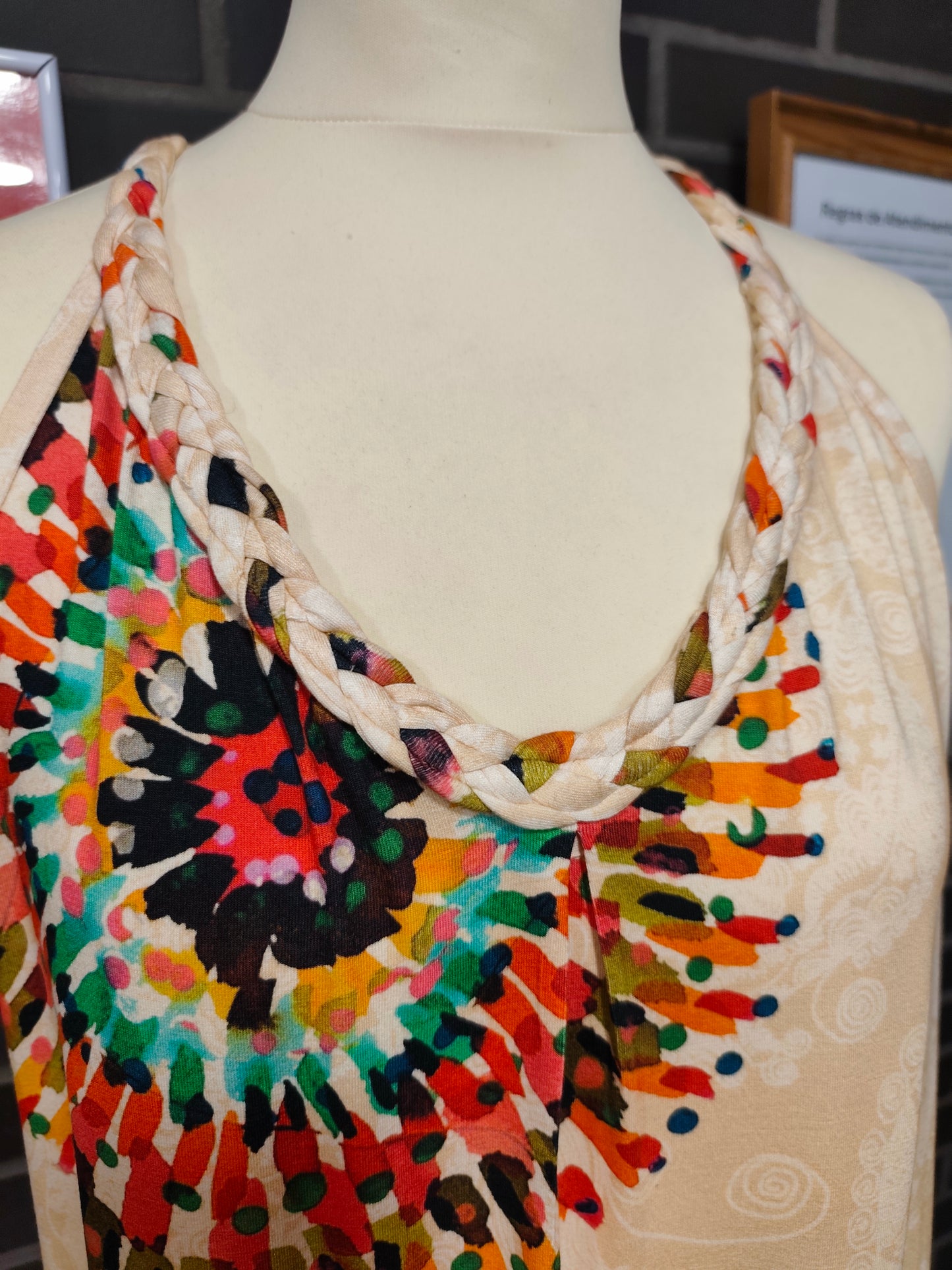 Vestido Tribal em Malha de Algodão | Peça Única
